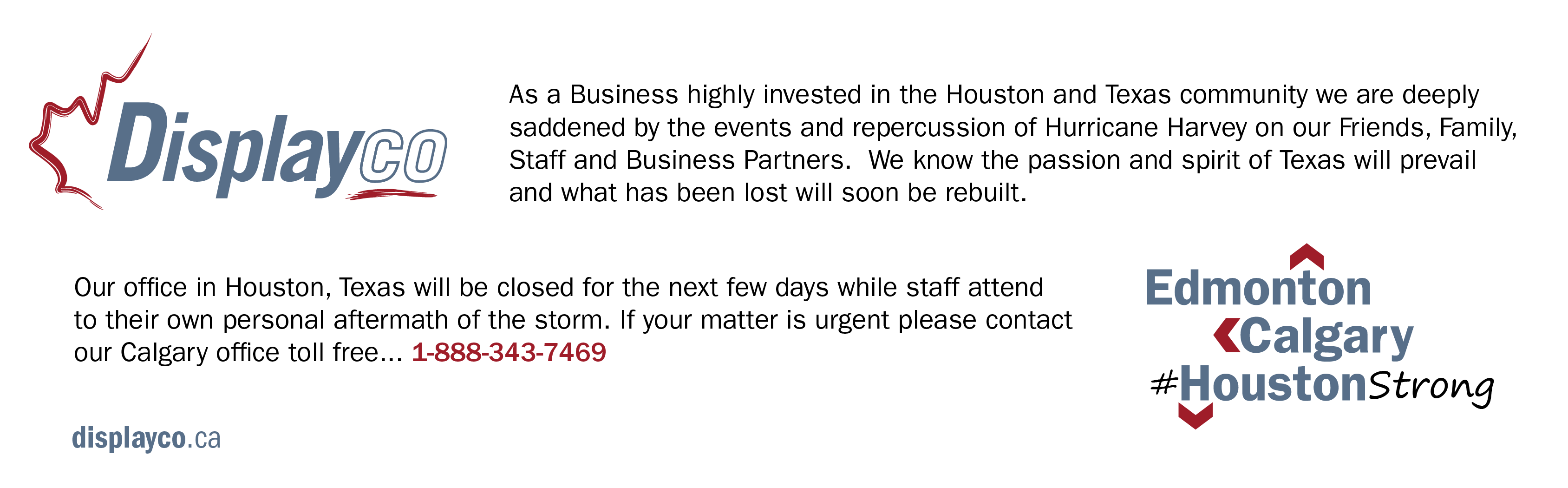 Displayco - Houston Hurricane Harvey